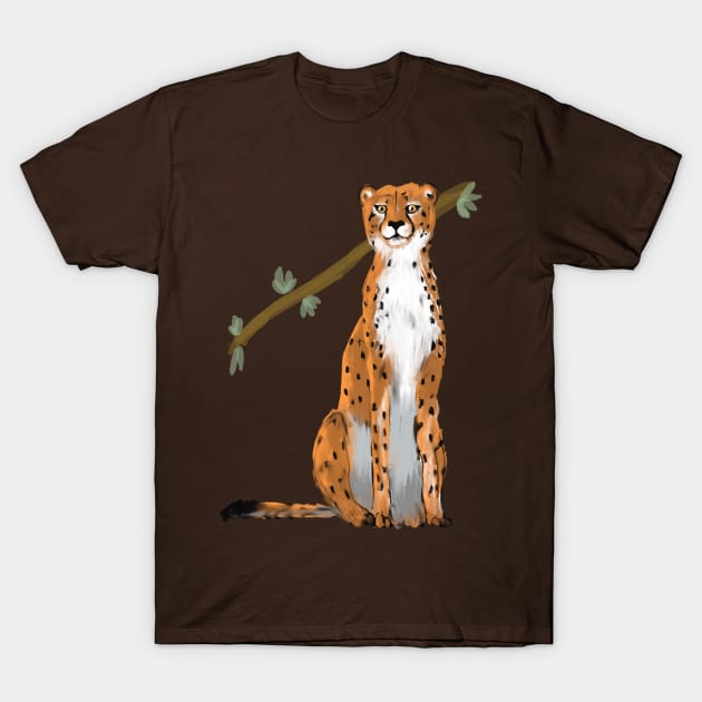 cheetah T-Shirt by Petit Faon Prints